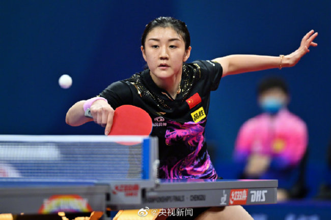 国乒女团3比0击败葡萄牙队晋级世乒赛4强